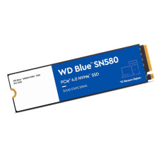 Western Digital 1TB WD Blue SN580 NVMe Internal Solid State Drive SSD - Gen4 x4 PCIe 16Gb/s, M.2 2280, Up to 4,150 MB/s - WDS100T3B0E